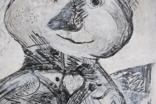 ein Troll, 1965,  30 x 40 cm, Tuschezeichnung